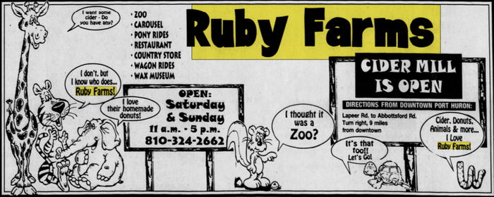 Ruby Farms - Sep 1996 Ad (newer photo)